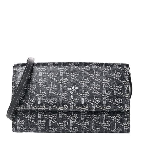 goyard grey wallet.